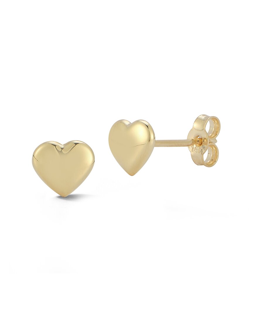 Ember Fine Jewelry 14k Puffed Heart Studs