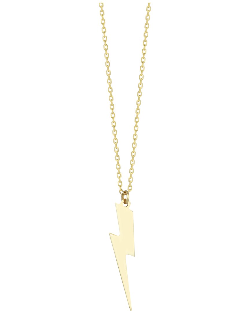 Ember Fine Jewelry 14k Lightning Bolt Necklace In Gold