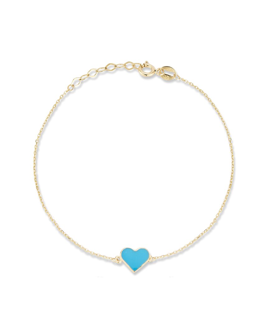 Ember Fine Jewelry 14k Enamel Heart Bracelet