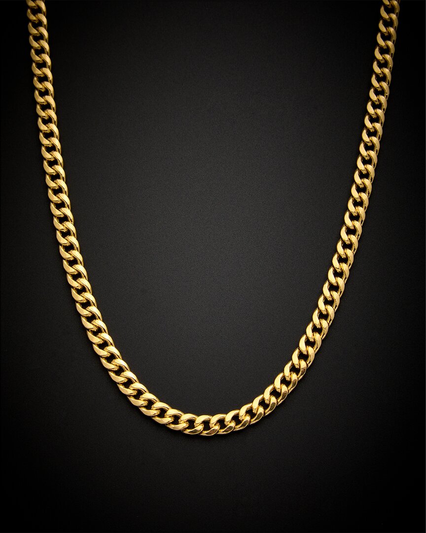 Italian Gold 14k  Miami Cuban Necklace