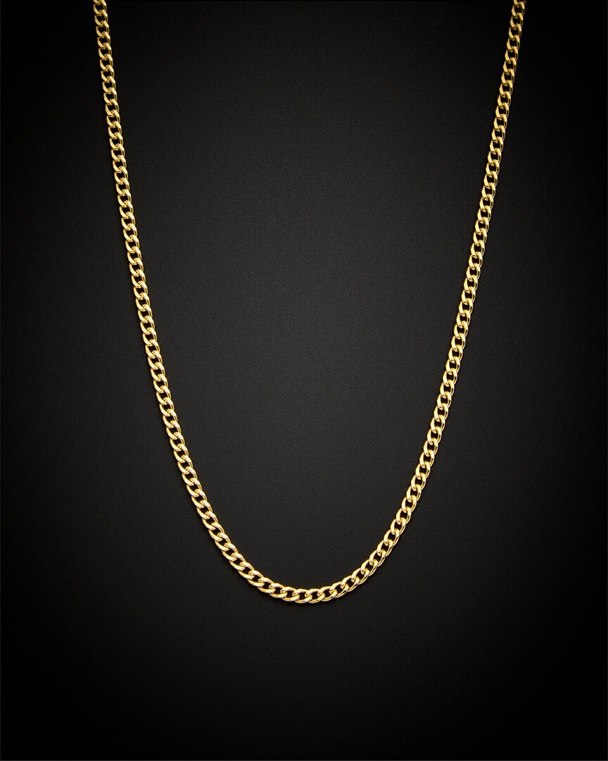 Italian Gold 14k  Miami Cuban Necklace