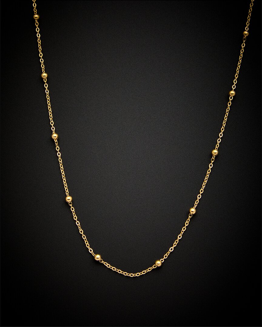 Italian Gold Station Necklace