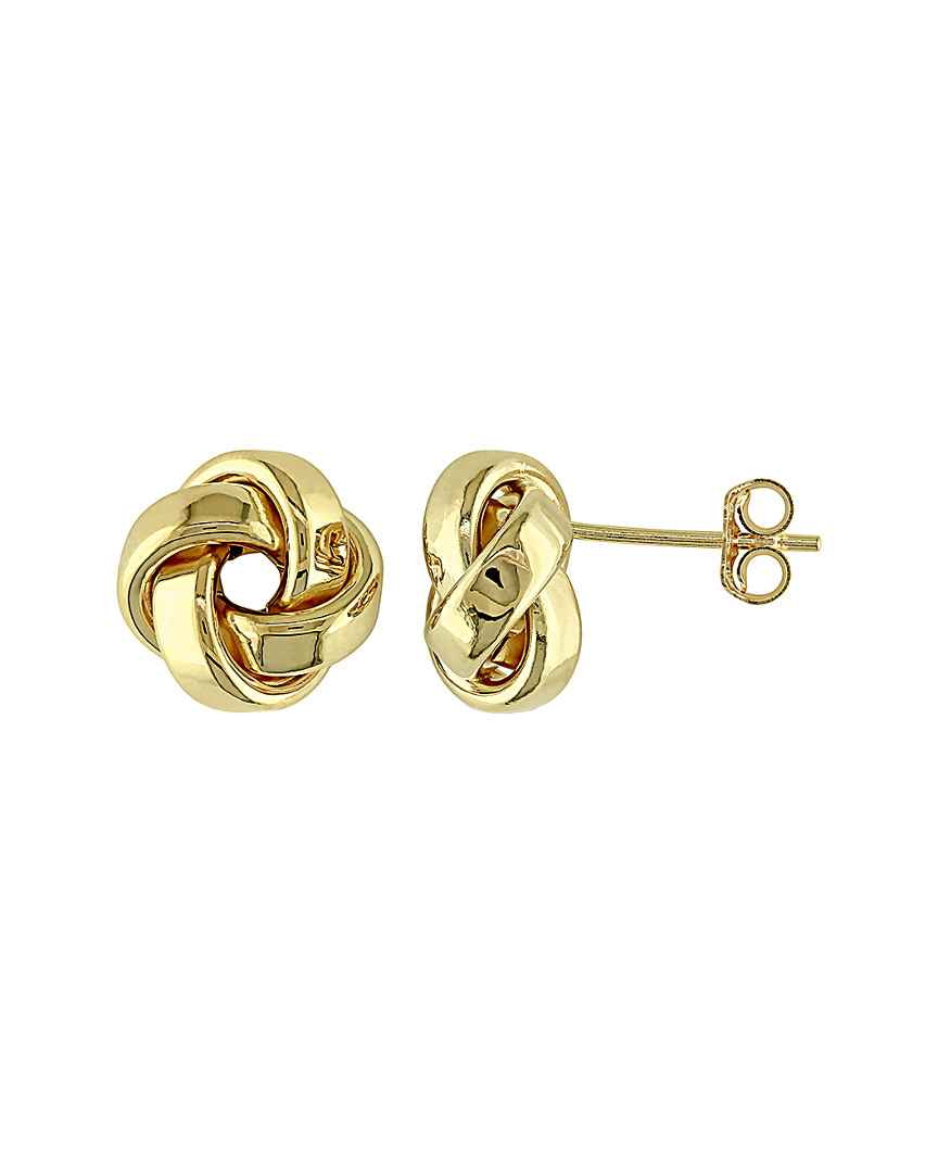 Italian Gold 10k Love Knot Studs