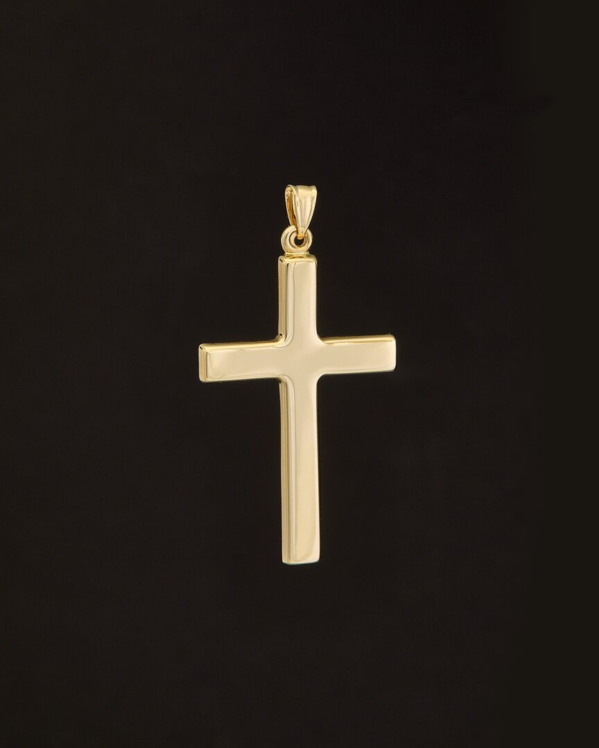 Italian Gold 14k  Large Cross Pendant