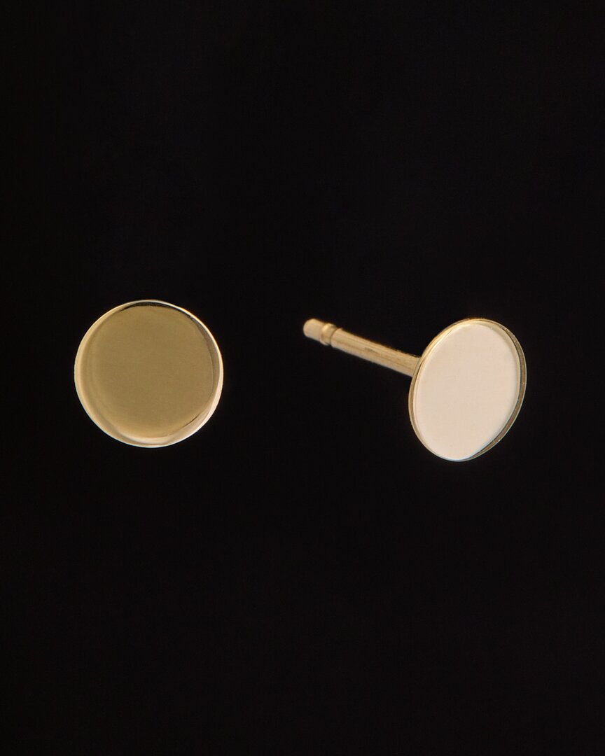 Italian Gold Disc Studs