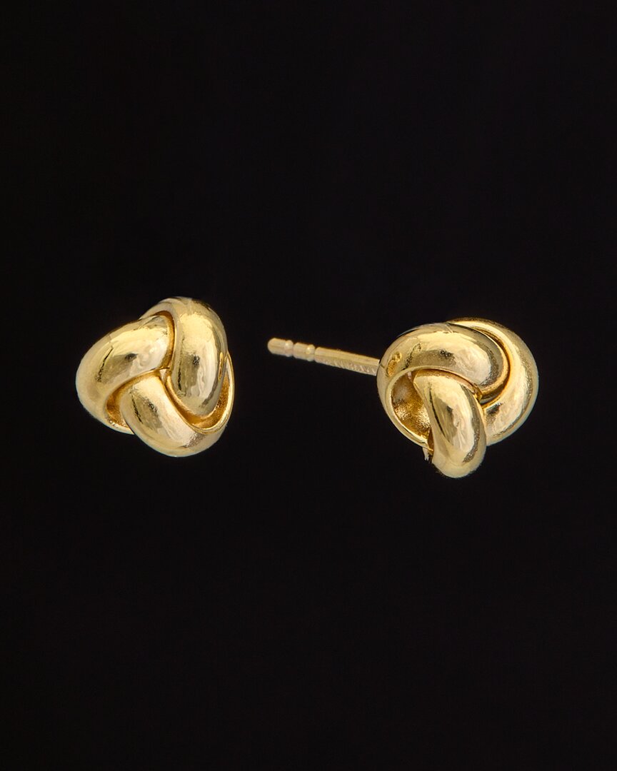 Italian Gold Love Knot Studs