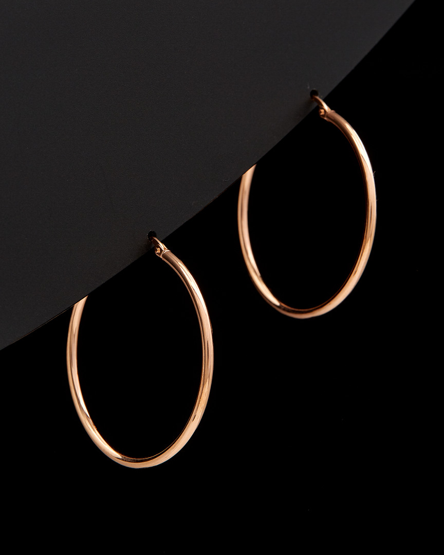 Italian Gold 14k Italian Rose Gold Hoops