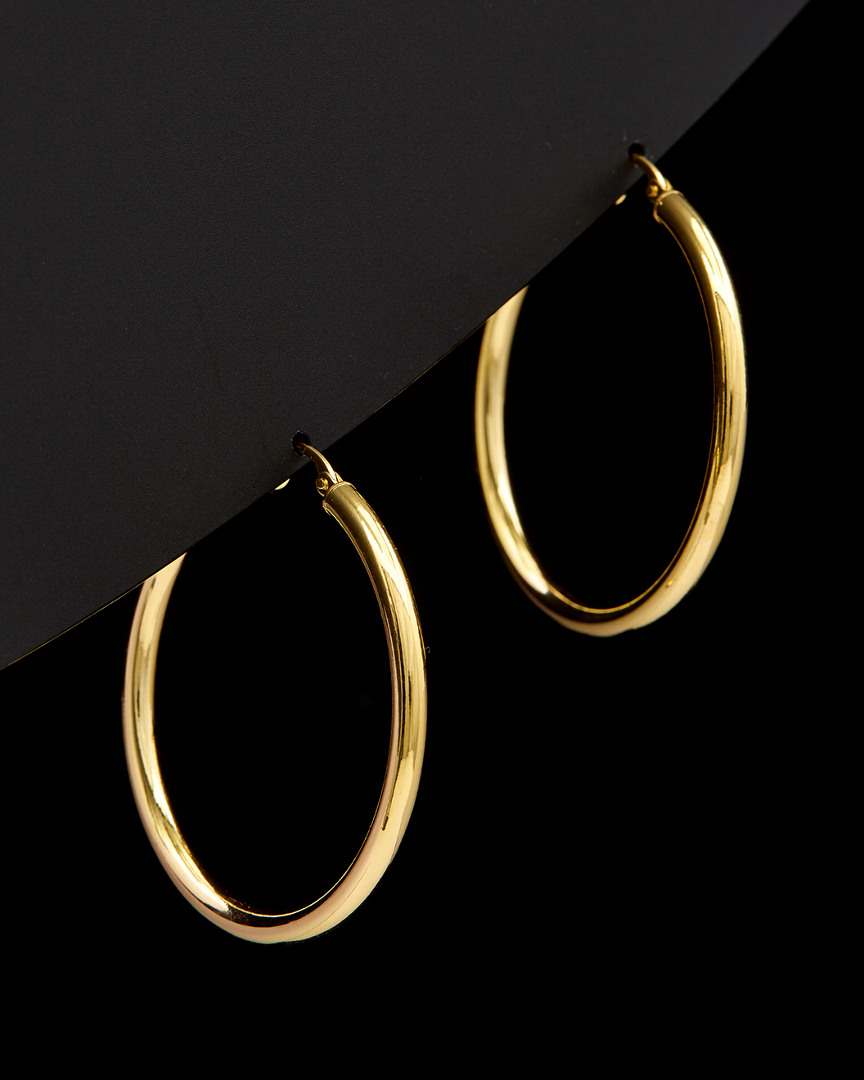 Italian Gold 14k  Polished Hoops