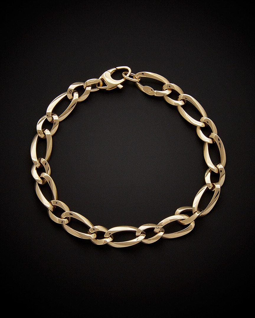 Italian Gold Alternate Links Bracelet