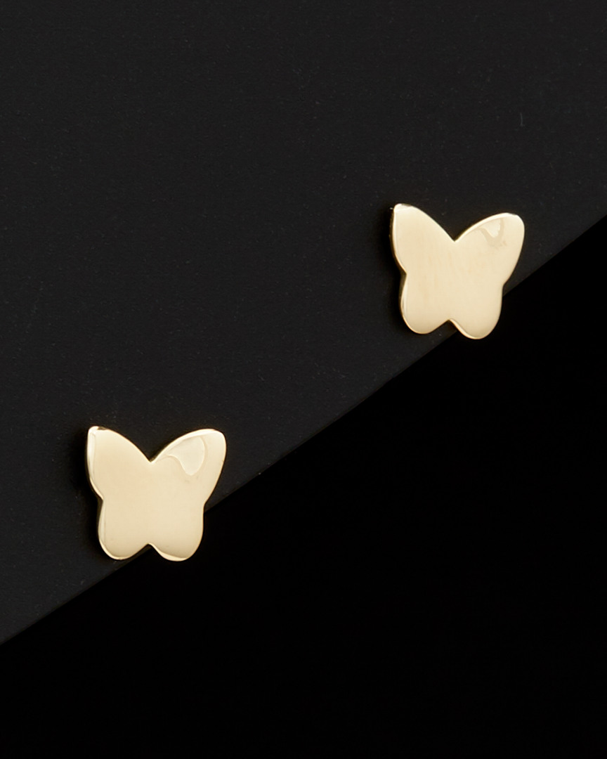 Italian Gold Butterfly Studs