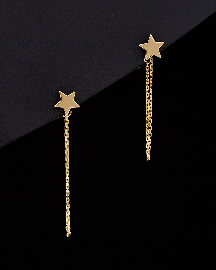 Italian Gold Star Earrings