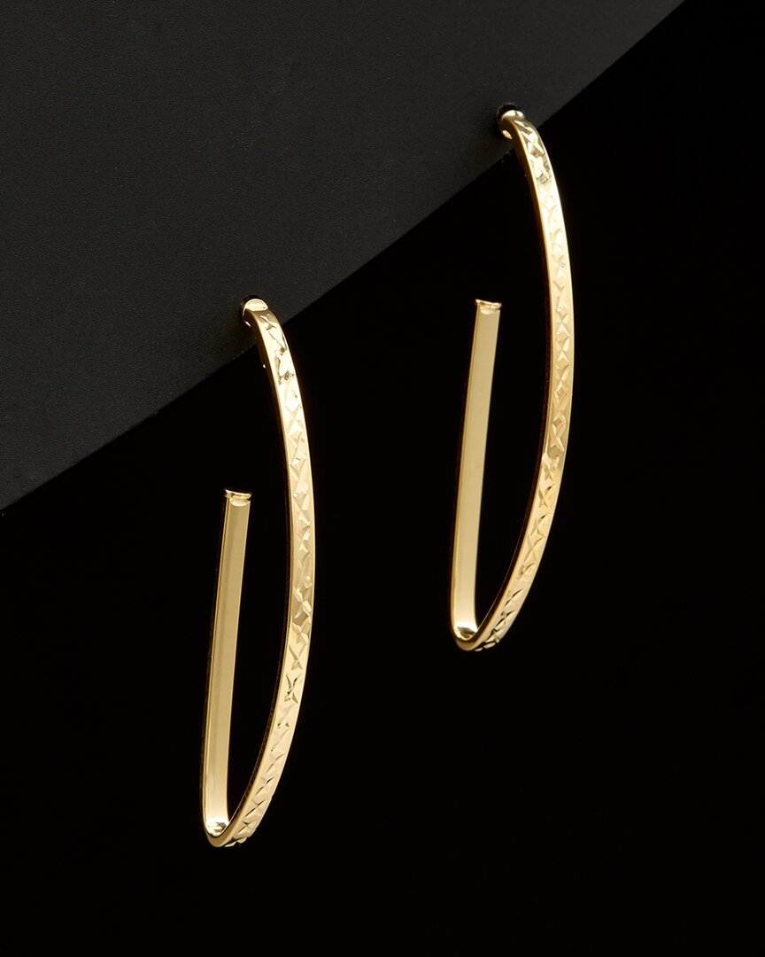 Italian Gold Open Hoops