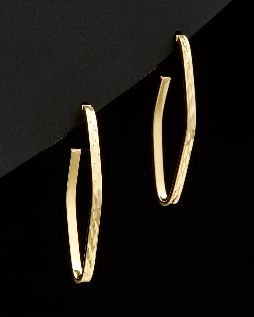 Italian Gold Open Hoops