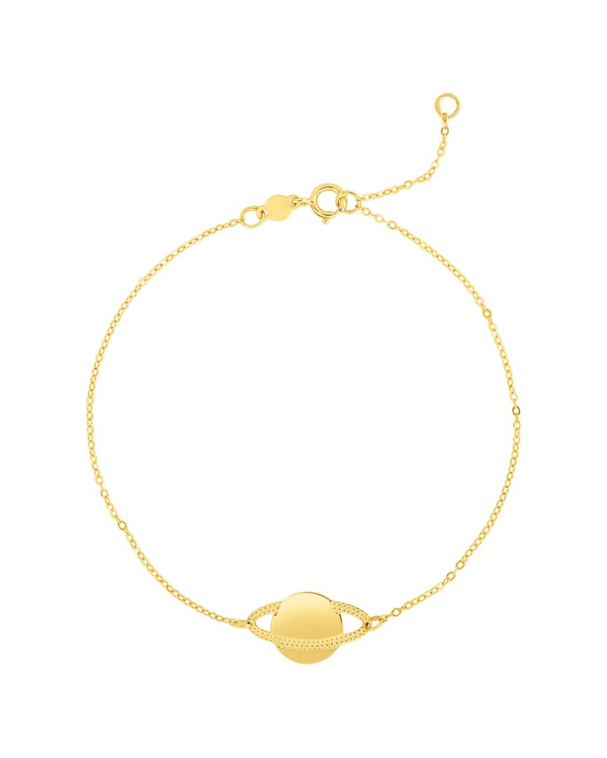 Italian Gold Saturn Bracelet
