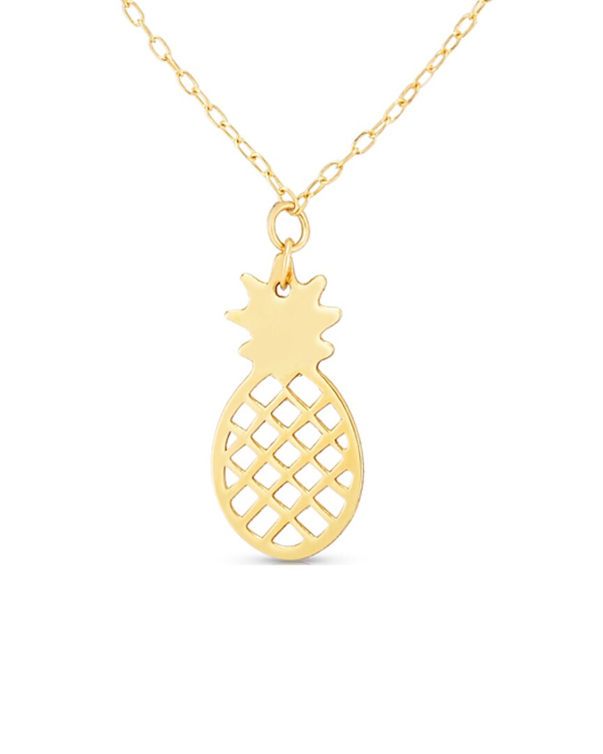 Italian Gold Pineapple Necklace