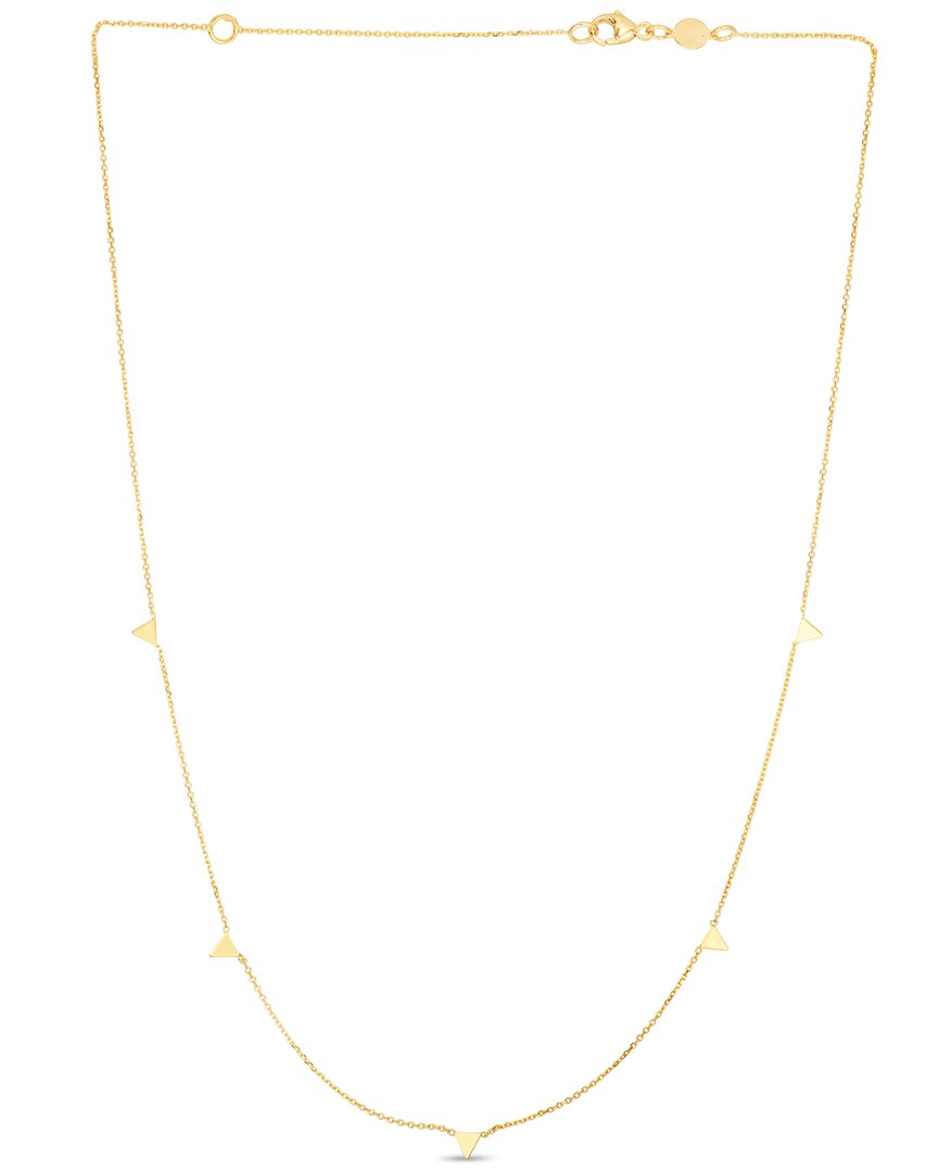 Italian Gold Spike Necklace