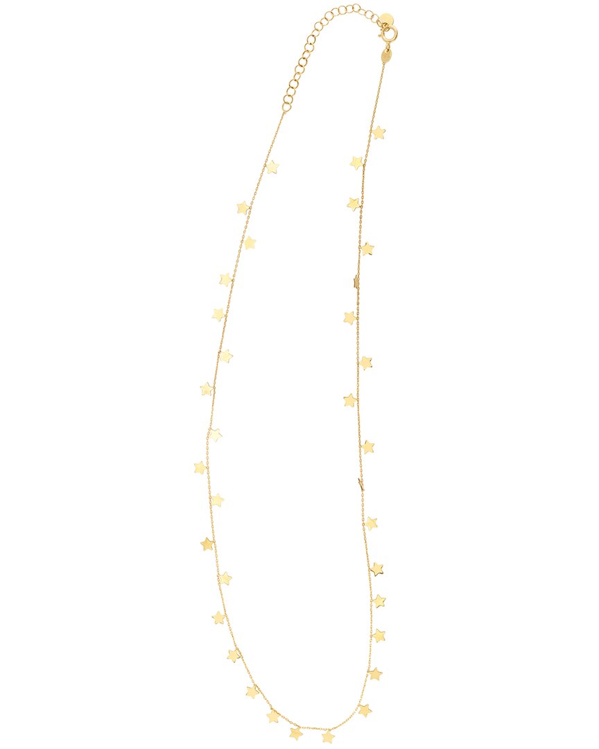Italian Gold 14k Stars Necklace