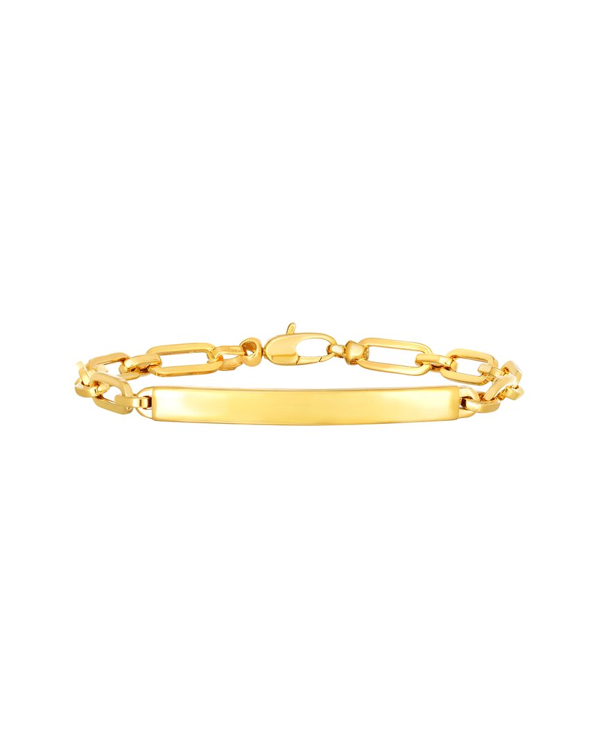 Italian Gold Id Bracelet