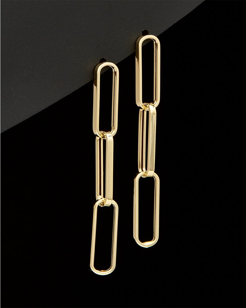 Italian Gold Paperclip Earrings