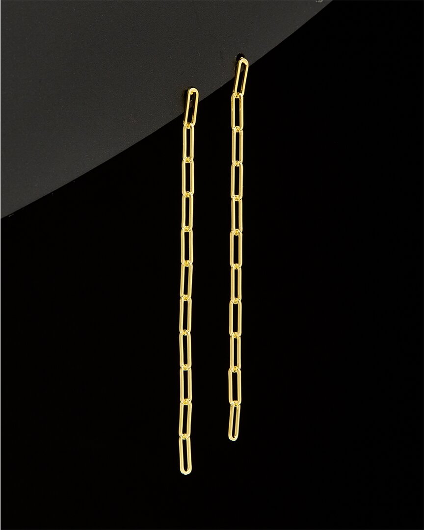 Italian Gold Paperclip Earrings