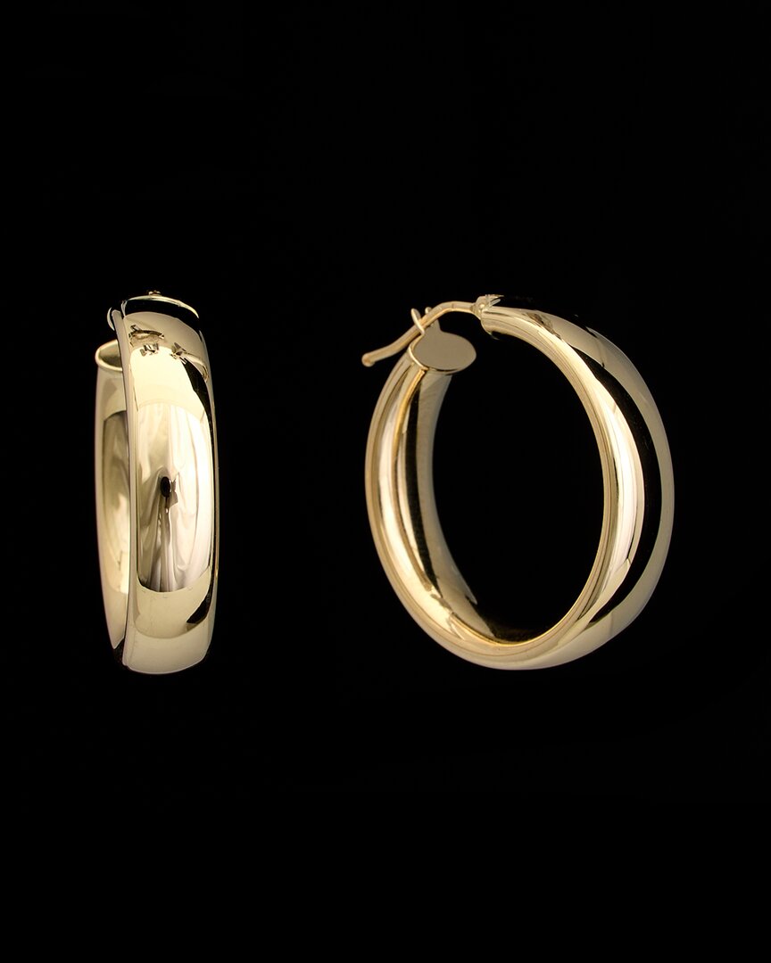 Shop Italian Gold 14k  Polished Hoops