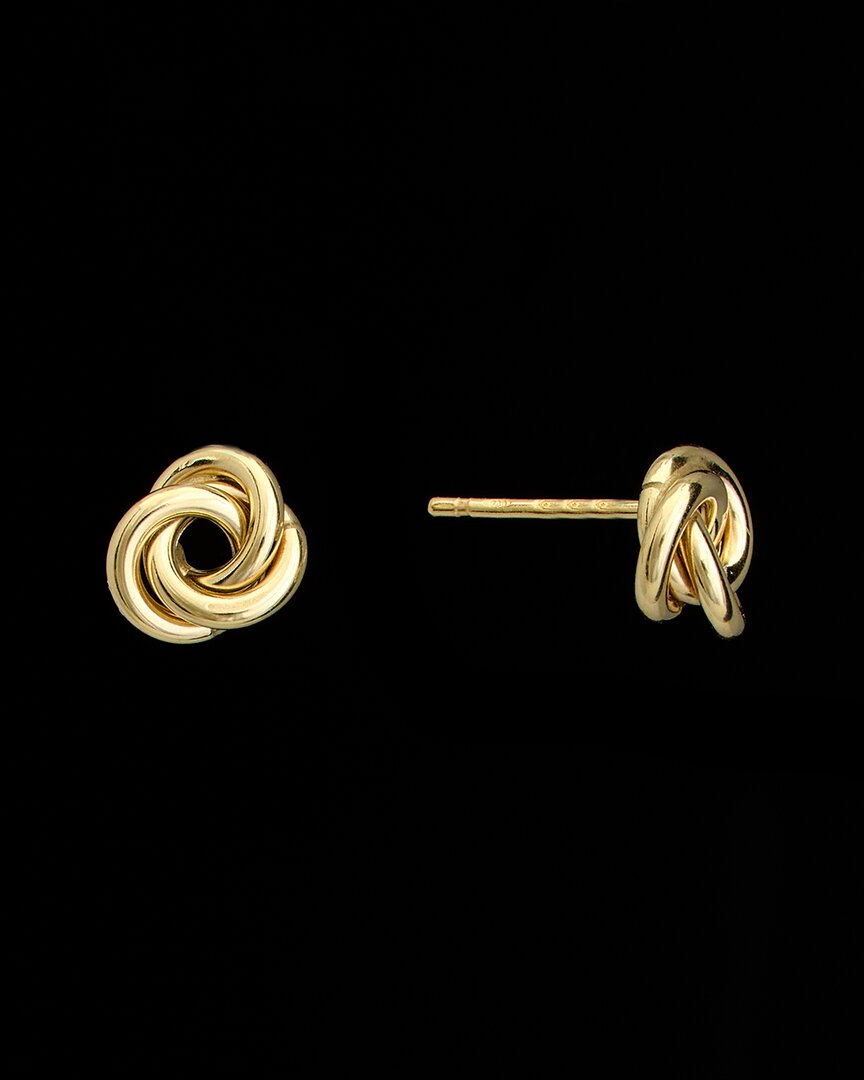 Italian Gold 18k  Love Knot Studs