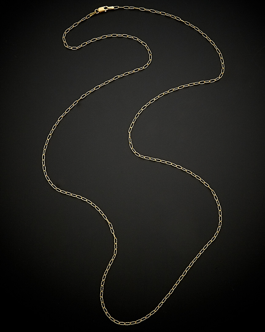 Italian Gold Oval Link Necklace