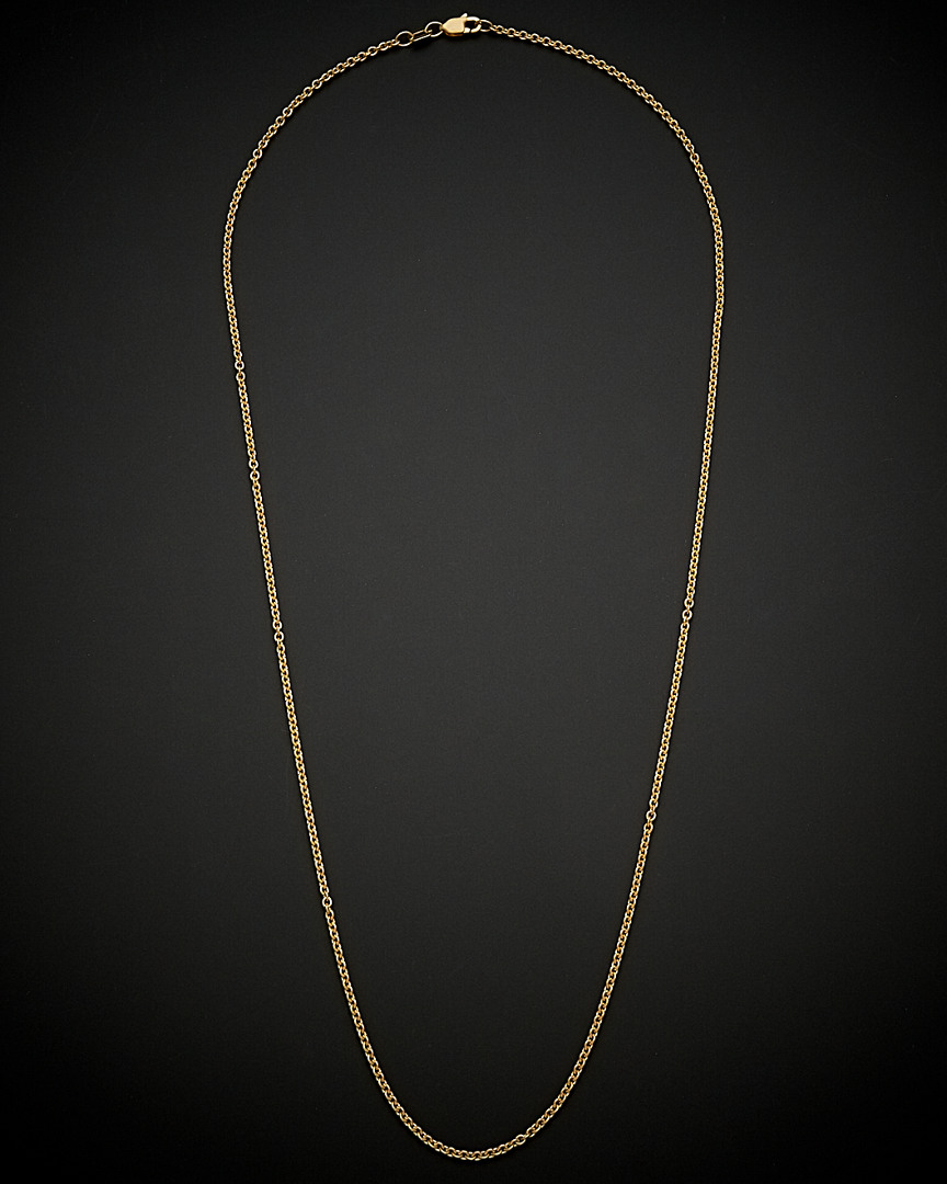 Italian Gold Cable Necklace