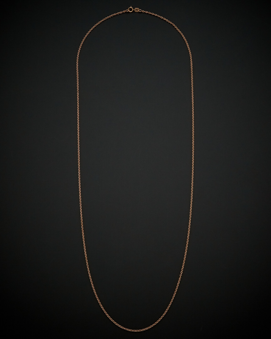 Italian Rose Gold 14k  Chain Necklace