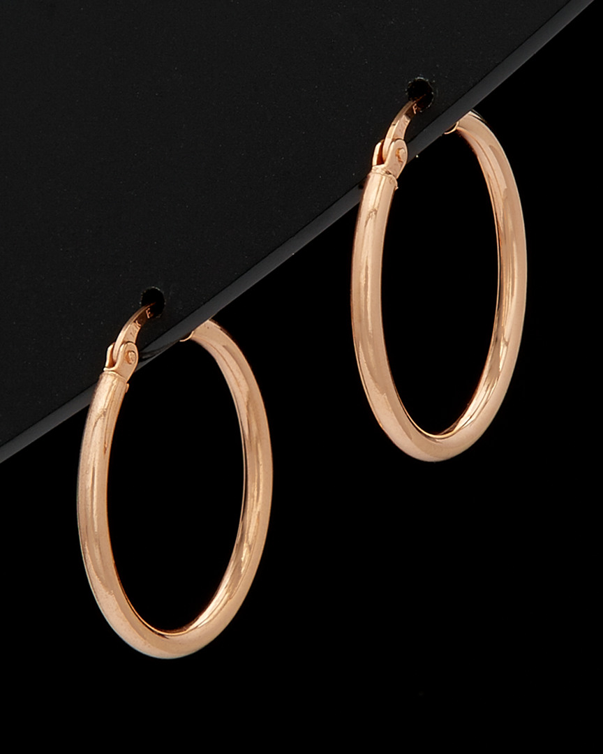 PAVOI Orecchini A Cerchio Piccoli In Oro Rosa – Argento 925 Placcato 14K Con Zirconi Cubici – 15 Mm