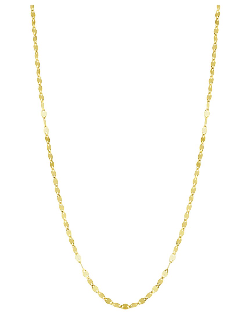 Italian Gold Mirror Chain Necklace