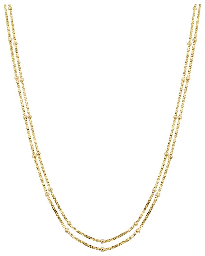 Italian Gold Double Link Chain Necklace