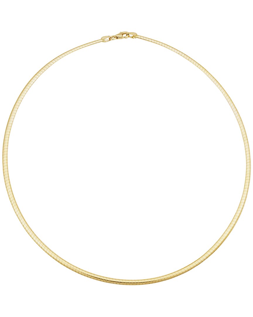 Shop Italian Gold 14k  Omega Chain Necklace