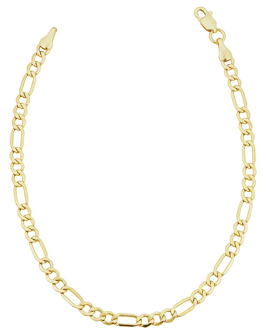 Italian Gold Figaro Chain Bracelet