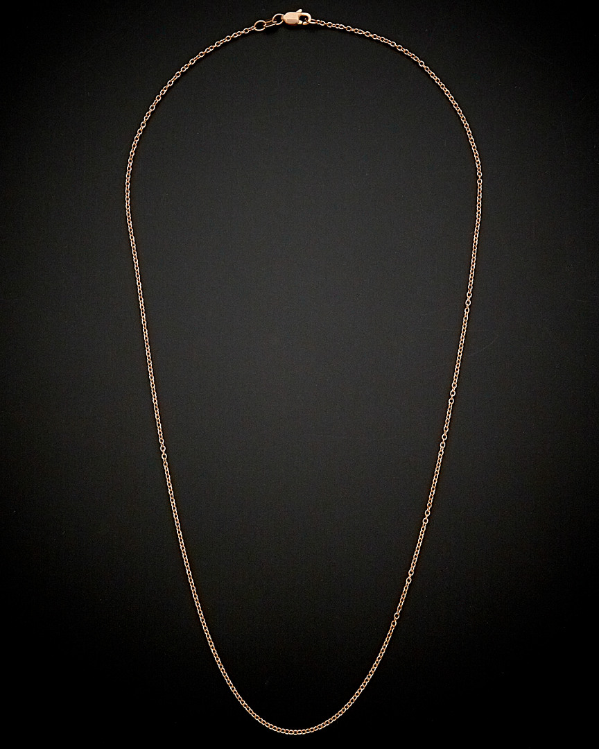 Italian Rose Gold Cable Necklace