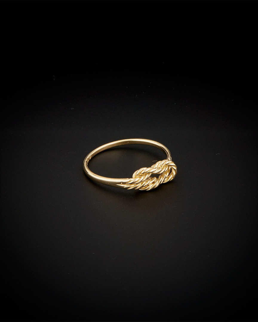 Italian Gold Twisted Love Knot Ring