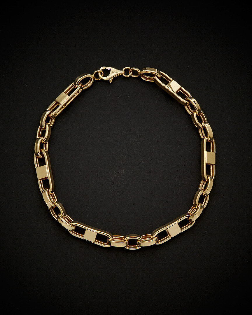 Italian Gold Fancy Mariner Bracelet
