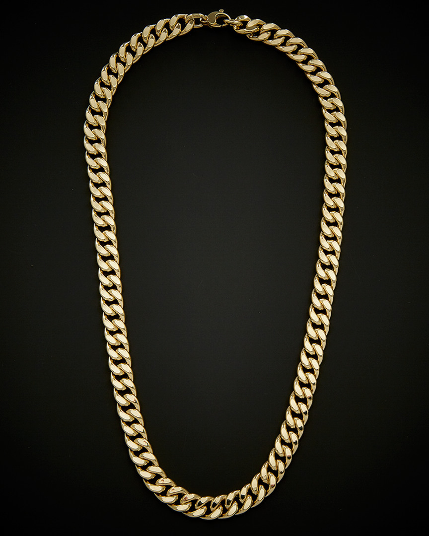Italian Gold Semi Solid Curb Link Necklace