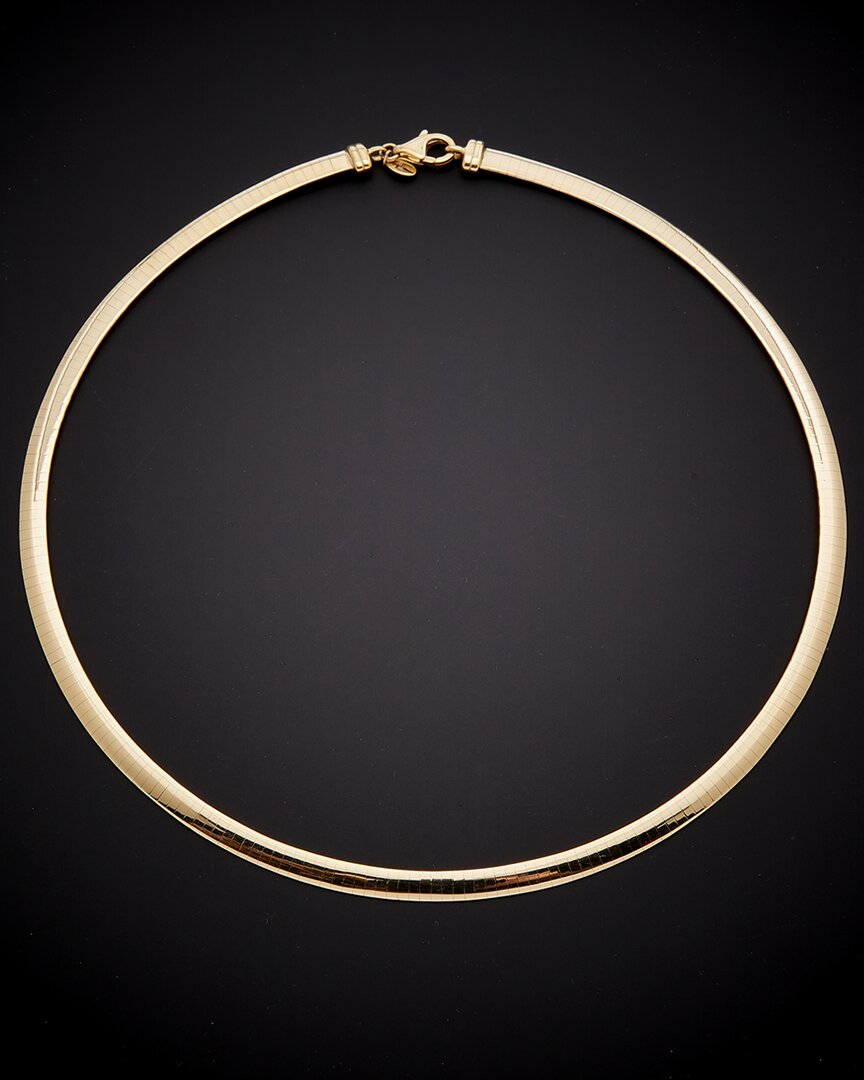 Italian Gold Omega Necklace