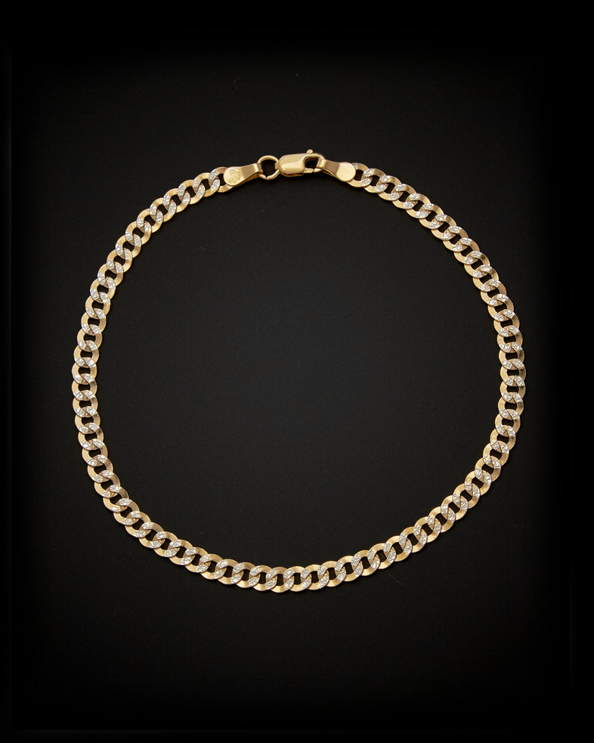 Italian Gold Two-tone Link Bracelet