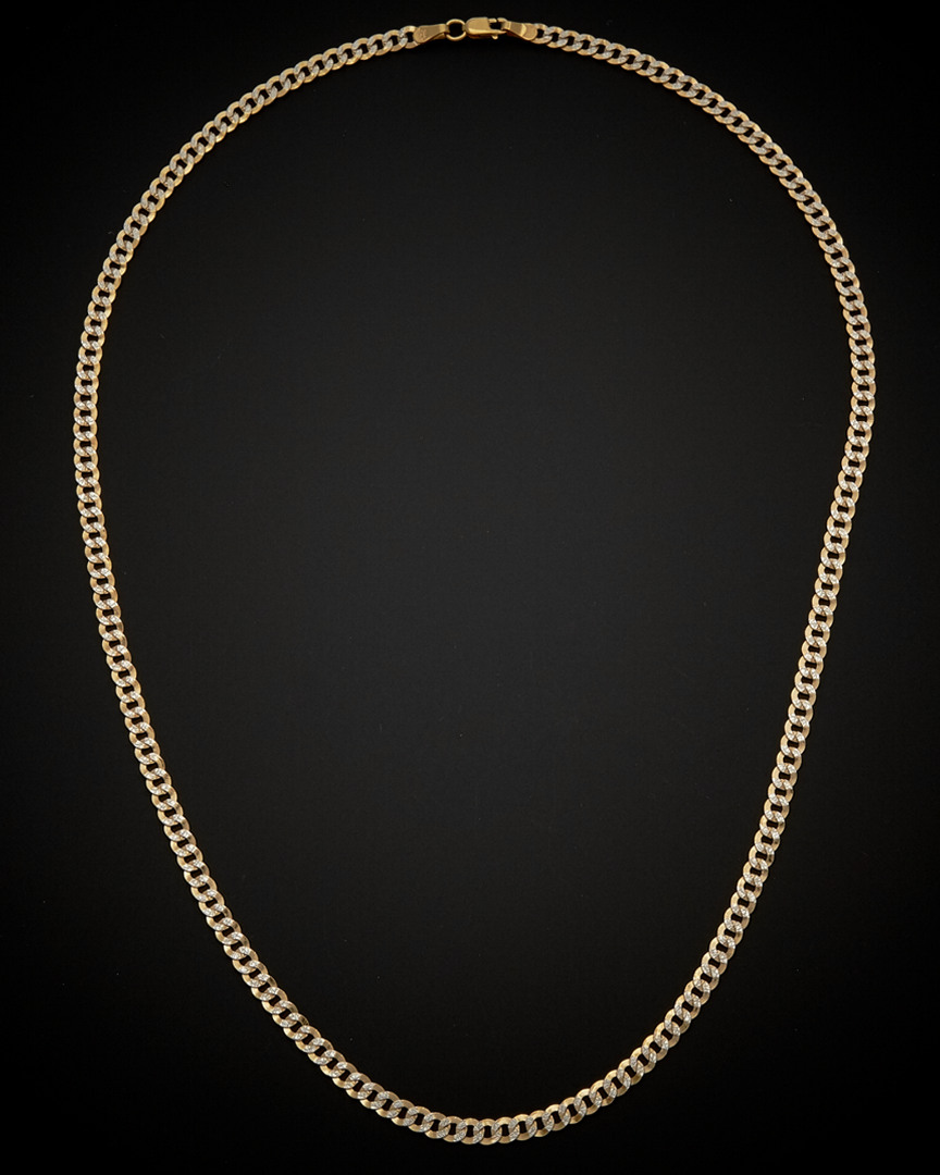 Italian Gold Two-tone Link Necklace