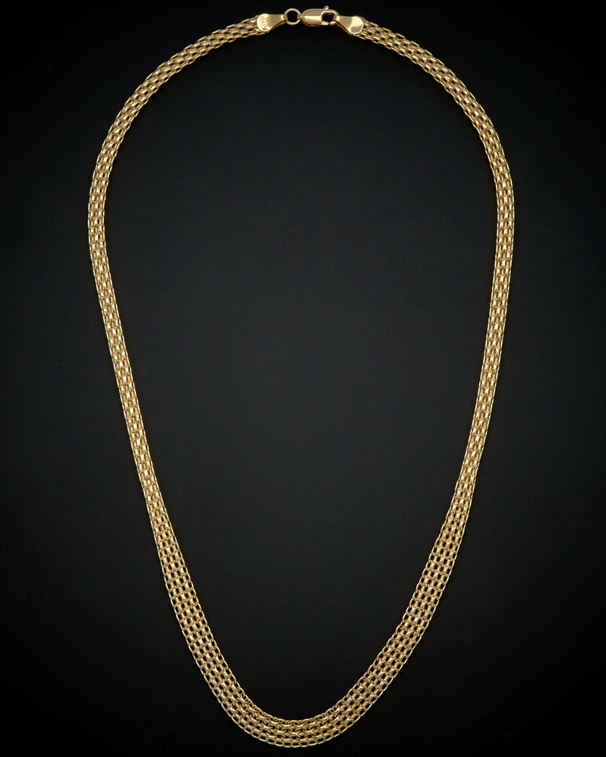 Italian Gold Graduated Bismark Necklace