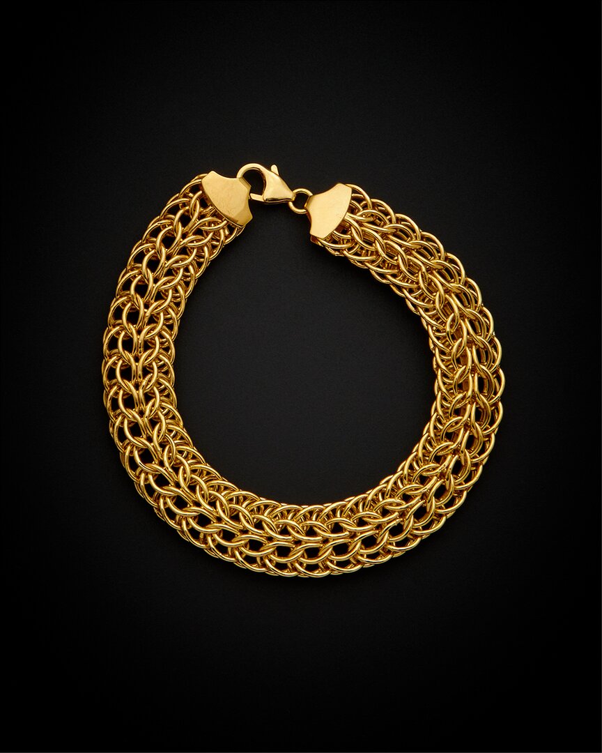 Italian Gold 14k  Saduza Link Bracelet