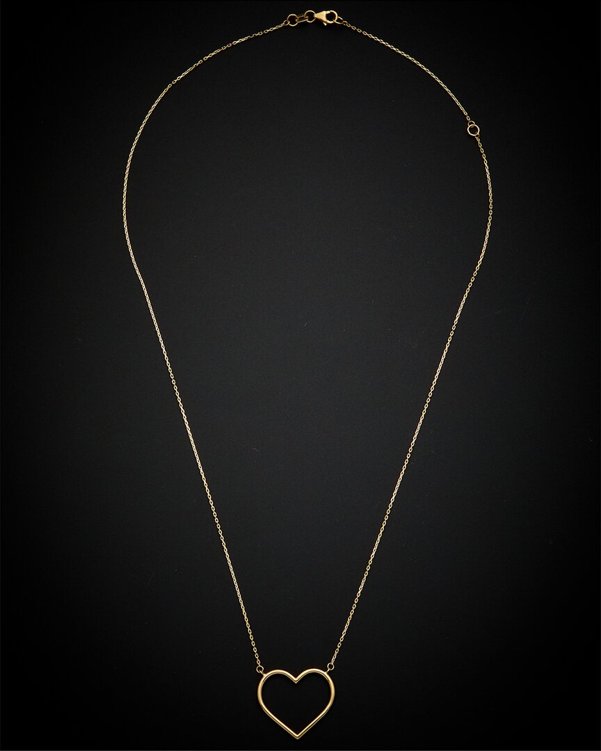 Shop Italian Gold 14k  Heart Pendant Necklace