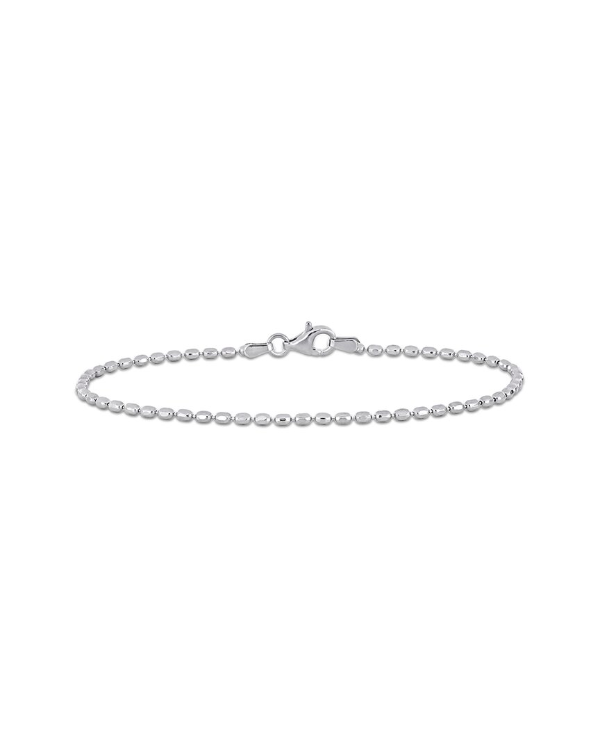 Italian Silver Oval Bracelet