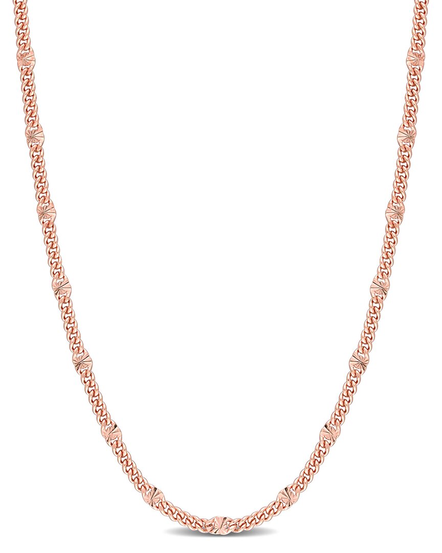 Italian Silver Fancy Curb Link Necklace
