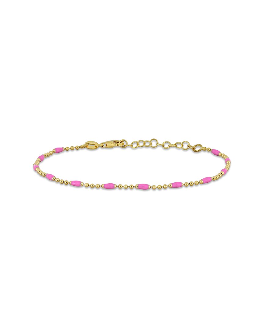 Italian Silver Ball Link Bracelet