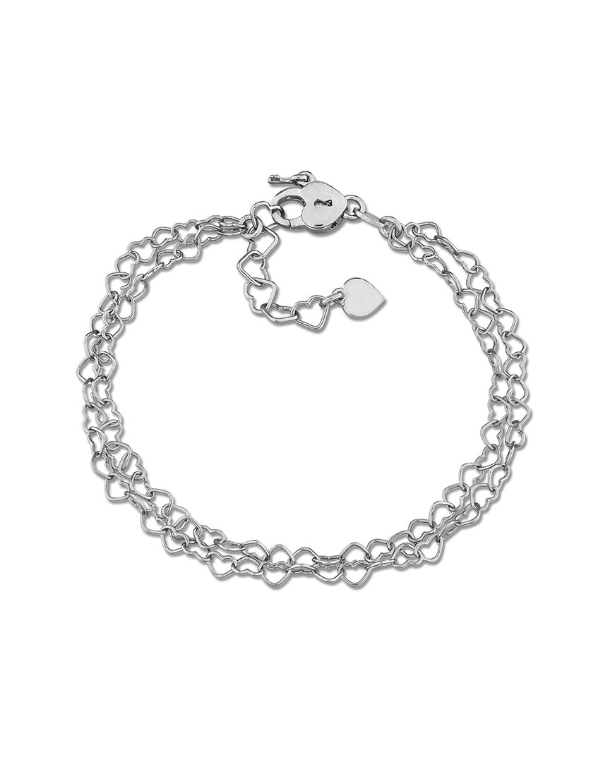 Italian Silver Double Strand Bracelet