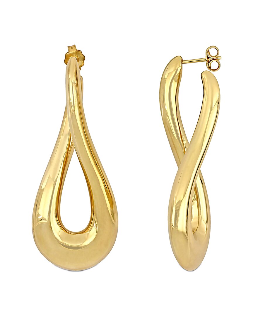 Italian Silver Twist Hoops