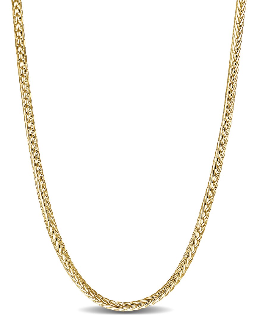 Italian Silver Foxtail Chain Necklace